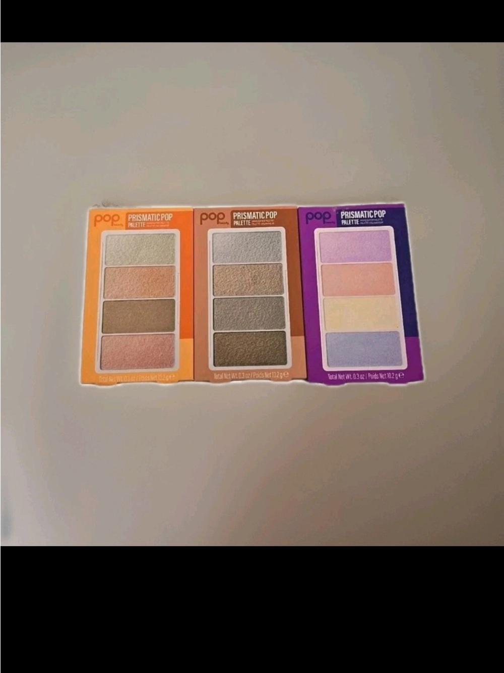 pop Prismatic Pop Trio Eyeshadow Palettes - Peach, Taupe, Lavender